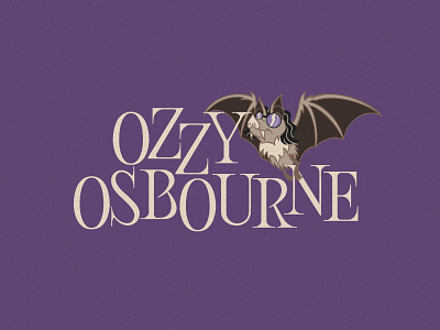 Ozzy Osbourne bat black sabbath heavy metal lettering ozzy ozzy osbourne procreate