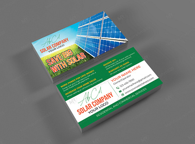 Solar Energy Business Card Design solar design