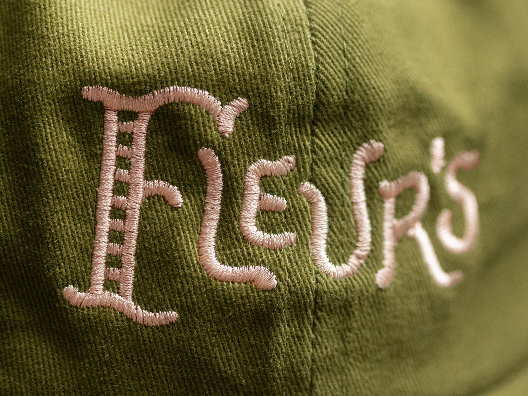 Fleur's Cap apparel brand branding embroidered embroidery hat lettering logo symbol type typography wordmark