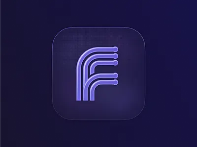 Logo and App Icon for Git Workflow Tool | Liquid Glass 26 3d app branding app icon app logo app store branding git flow next git tool glass icon ios26 liquid liquid glass logo logo design modern app icon ui wwdc wwdc25