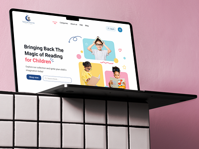 Children's Bookstore Landing Page kidsbookstore landingpage landingpagedesign uiux webdesign website