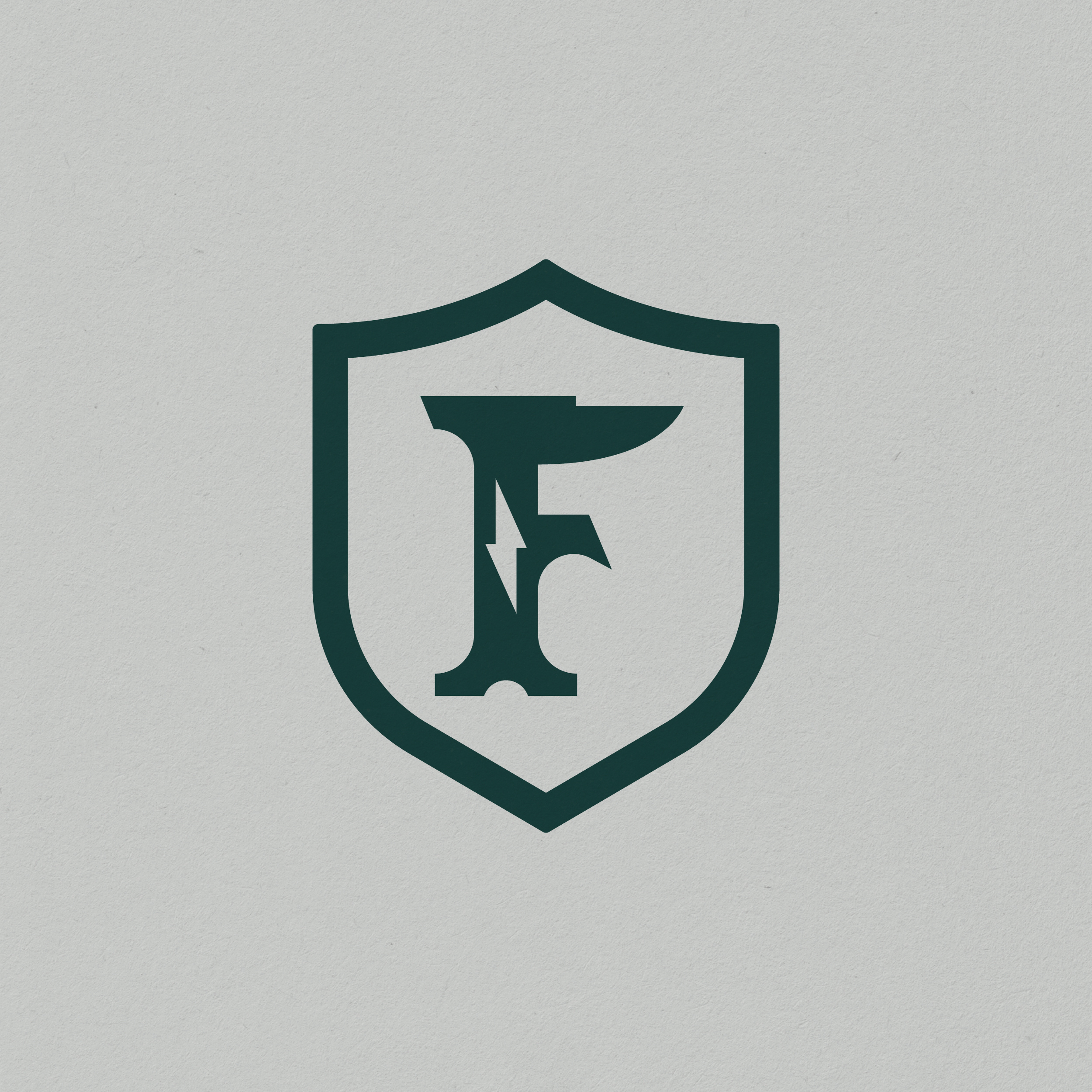 Flatiron Industries Branding Concept, 2024 badge brand identity branding era f illustration industrial lighting bolt monogram revolution typography vintage wordmark