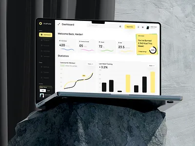 VitaPulse Dashboard ai assistant ai dashboard app design brand branding dark dashboard design graphic design illustration logo theme ui ux