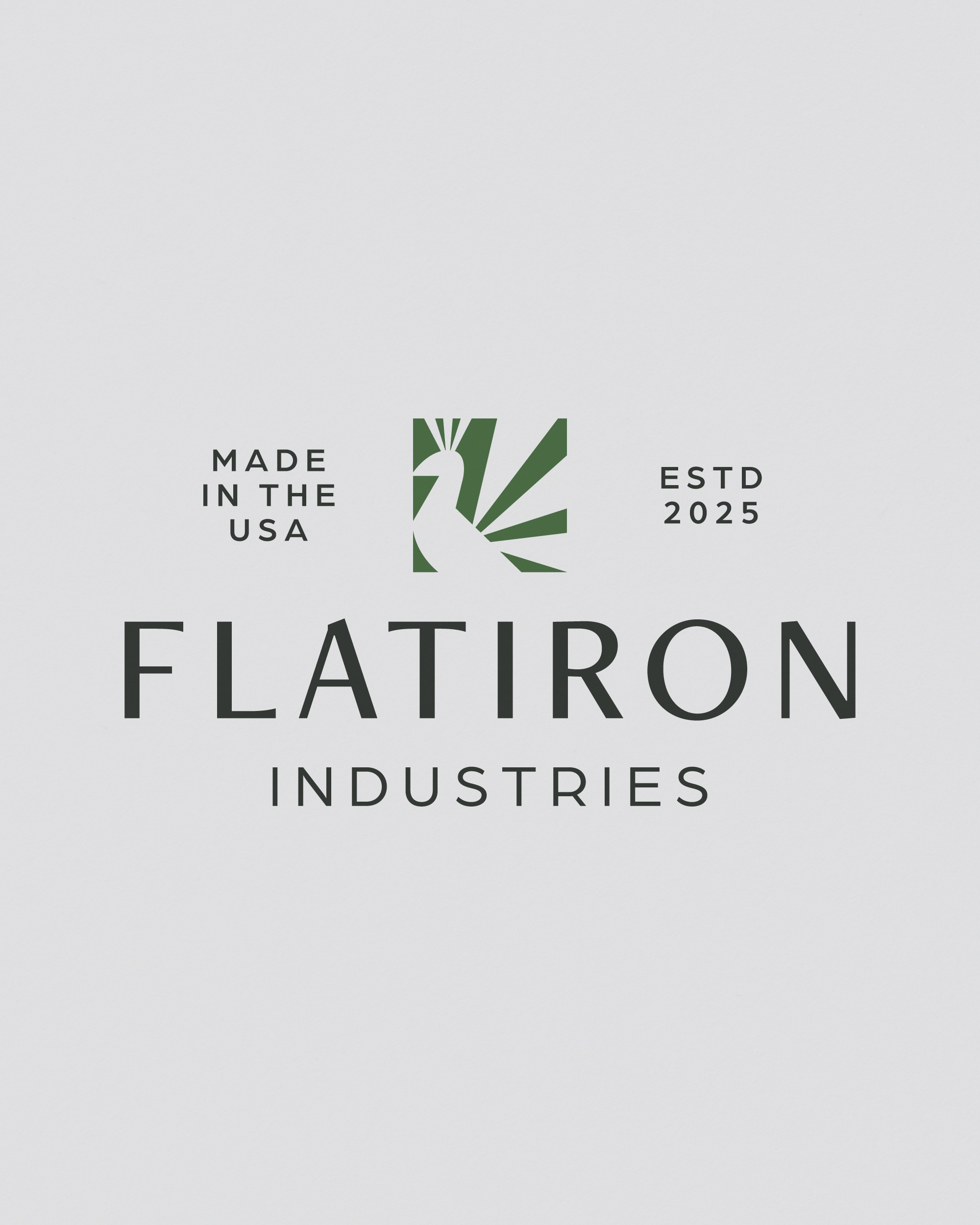 Flatiron Industries Branding Concept, 2024 bird brand identity branding craftsmanship era f flatiron illustration industrial luxury monogram nyc peacock
