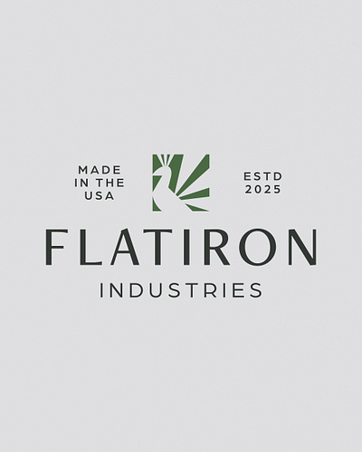 Flatiron Industries Branding Concept, 2024 bird brand identity branding craftsmanship era f flatiron illustration industrial luxury monogram nyc peacock