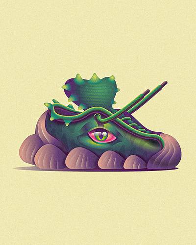 Jurassic Sneakers dinoo graphic design illustration jurassic nike sneakers