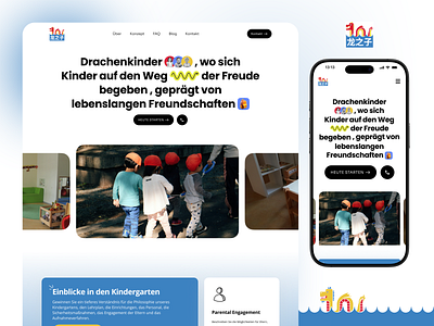 Kindergarten Website Redesign – Drachenkinder 🎒 animation design designcasestudy graphic design hero section illustration kindergartenwebsite landing page landingpage livewebsite minimalui responsive ui schoolwebsite typography ui ux website