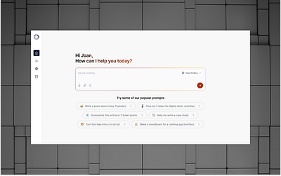 AI Chat design ai design ui ux web design website