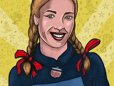 Gretchen Fraser Portrait book illustration illustration portrait
