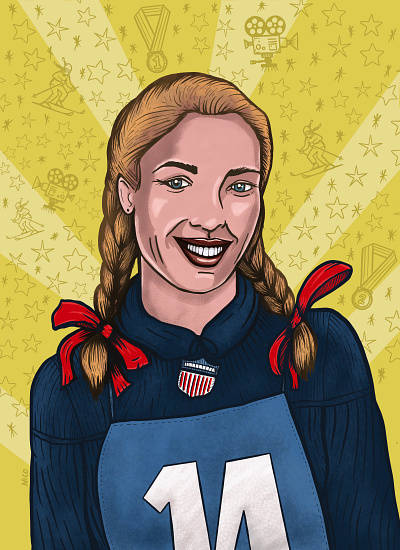 Gretchen Fraser Portrait book illustration illustration portrait