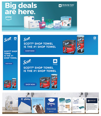 Amazon Display Ads for Kimberly-Clark ads amazon ads display ads graphic design
