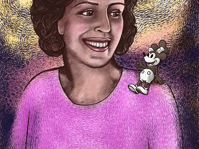 Lillian Disney Illustration book illustration illustration portrait