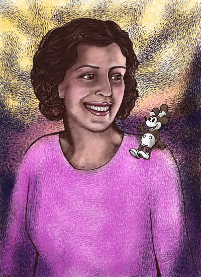 Lillian Disney Illustration book illustration illustration portrait