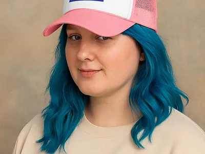 Israel Flag Trucker Hat | Jewish Pride Cap 3d animation branding design graphic design illustration logo motion graphics ui vector