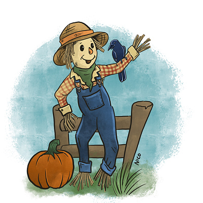 Scarecrow Illustration illustration scarecrow