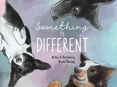 Something is Different Children's Book Illustration childrens book dogs illustration