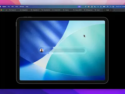 Start a post - Glass effect animation glass ios post text field
