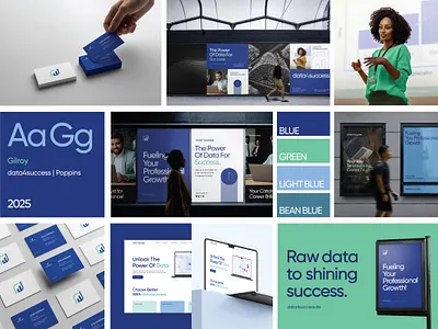 data4success – Branding a Data-Driven Future brand guidelines branding bright colorful data future graphic design icon logo logotype monogram tech wordmark