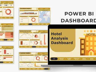 Hotel Analysis Dashboard – Team Project dashboard data analysis iti power bi teamwork