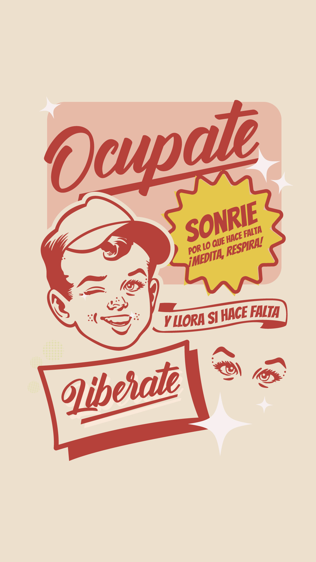 Liberate cartoon free graphic design smile vector vintage