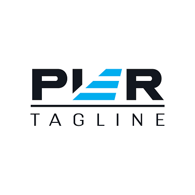 Corporate Trusted PIER Wordmark Logo for sale buy capital consulting corporate exclusive for sale graphic design investments logo pier premade purchase ready made trusted ventures wordmark