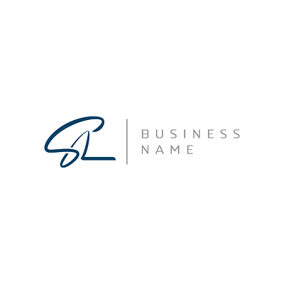 Handwriting Signature Letter SL Logo for sale attorney buy consulting for sale graphic design handwriting lawyer office letter logo personal branding premade professiona purchase ready made real estate signature sl