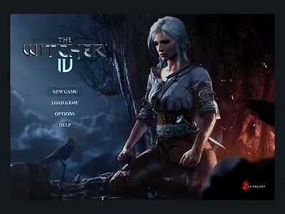 The Witcher IV - UI Design Concept cd projekt red create a new save game design game tips design game ui game ui design gaming interface design loading design main screen ui map design save screen the witcher ui ui design user interface design witcher witcher 3 witcher 4 witcher iv