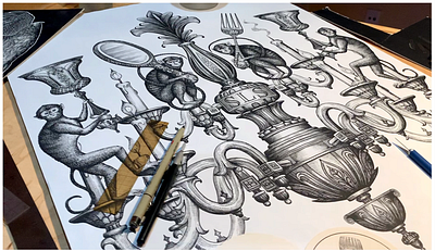 Steven Noble “Hall of Fame” Woodcut Collection II artwork branding design drawing engraving etching illustration ink line art logo pen scratchboard steven noble vintage art woodcut