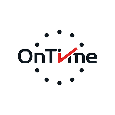 On Time Clock Check Mark Wordmark Logo for sale accurate buy check mark clock complete correct delivery exact for sale general graphic design logo on time premade promised purchase ready made time trusted wordmark