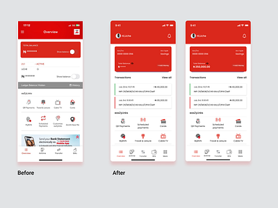 Mobile Banking overview screen banking branding clean ui dailyui design mobile ui ui design ux zenithbank