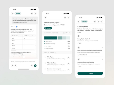 Omnize - AI Mobile Design ai ai assistant animation app card ui chat clean digital internet mobile mobile design modern motion graphics smartphone tech technology ui ux voice ai voice assistant