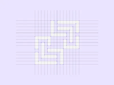 Logo Design Grid - Labyrinth Capture branding design graphic design grid gridlogo logo logocomposition logostructure mazelogo