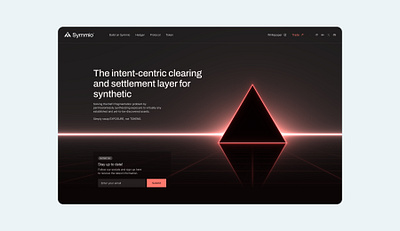 Crypto website design for Symmio crypto product design ui design ux design web design web3 website website design