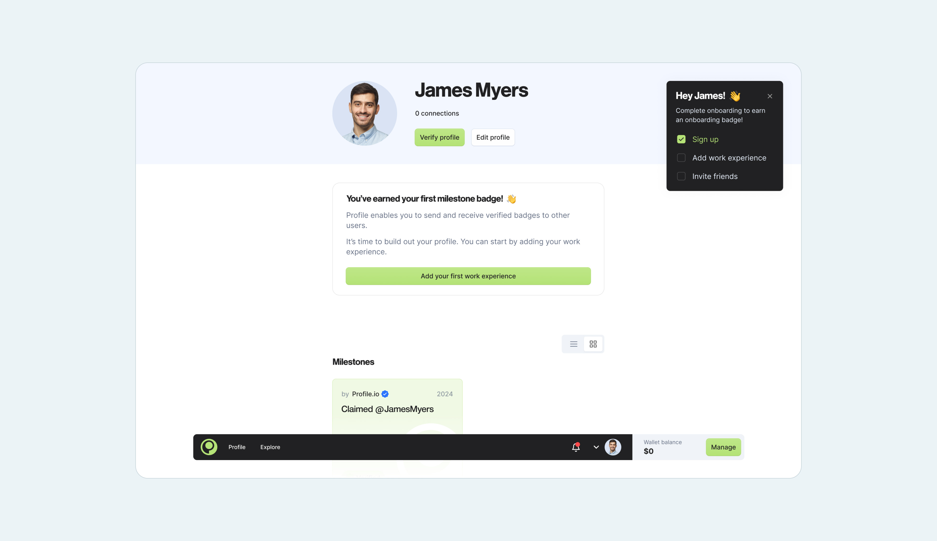 Example of Web3 identity brand and product design