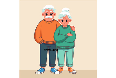 Elder Standing Together in a Friendly Pose background celebration character community embrace event fellowship friends friendship fun graphic design greeting happy joy people relationship society together unity wallpaper