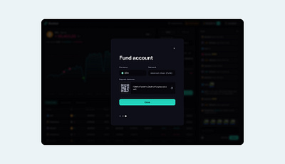 Fund your account with crypto blockchain crypto finding fund product product design trade trading ui ux web3