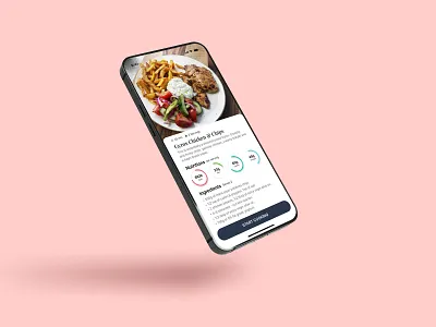 Meal Planner App - Recipe Screen app design drink figma food and drink food app food app design layout meal planner app mobile app design mobile design mockup photoshop recipe app ui ui design web desgn