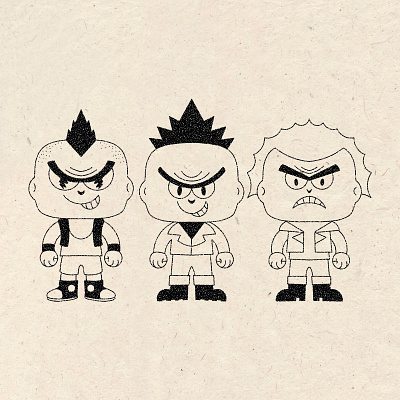 Character design branding cartoon character design hand drawing illustration logo mascot no i.a rubber hose t shirt