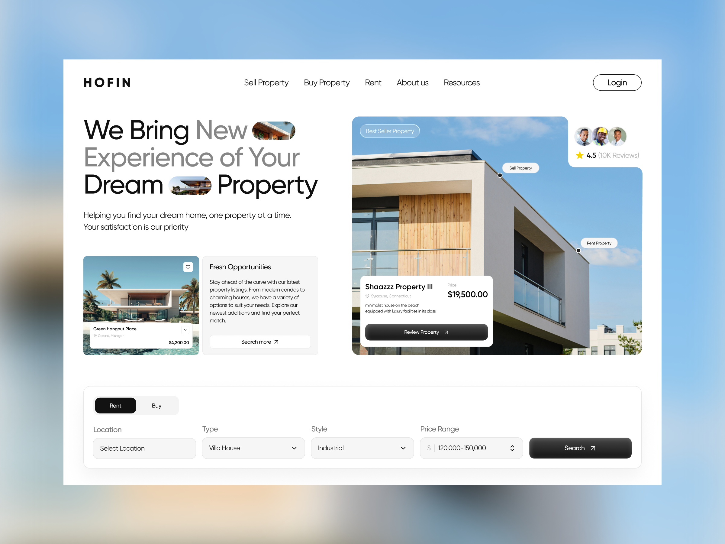 Example of Landing Page Web Design