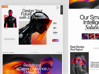 Neuropath.ai: AI Career Path Website Landing Page 3d ai animation artificial intelligence career clean design consultation home page illustration interaction design landing page landing page design motion motion graphics ui uiux uiux design uiuxdesign web design website