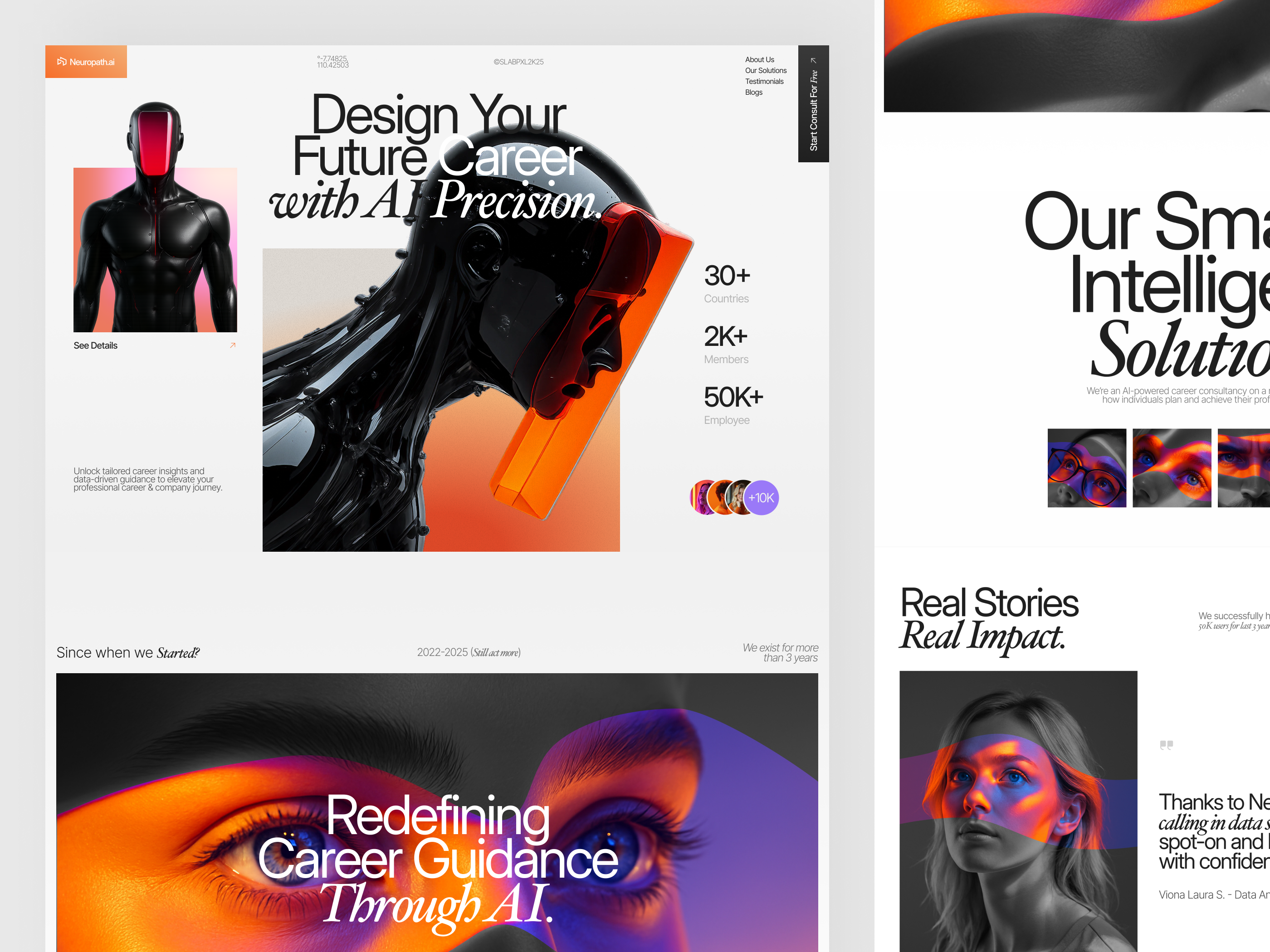 Example of Landing Page UI/UX Design