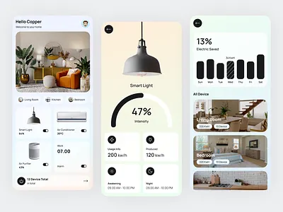 AI Smart Home App ai ai smart home app app design home management home management app house ios ios design mobile app design mobile ui product design remote control rooms smart device smart home smart home app smart home mobile smart home mobile app ui ux