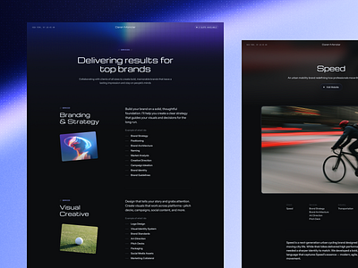 Monclar Portfolio Website - Services Page agency clean framer hero section landing page no code parallax personal portfolio responsive services site ui ux web design webflow website design