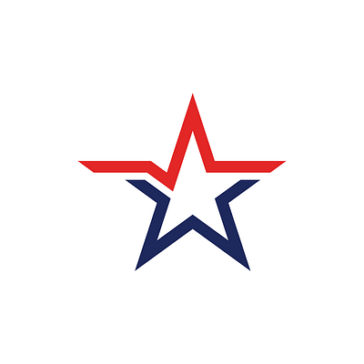 Star Heartbeat Sports Medical Logo for sale american buy exclusive for sale government graphic design heartbeat logo medical patriotic premade purchase ready made sports star supplements usa veteran vitamin