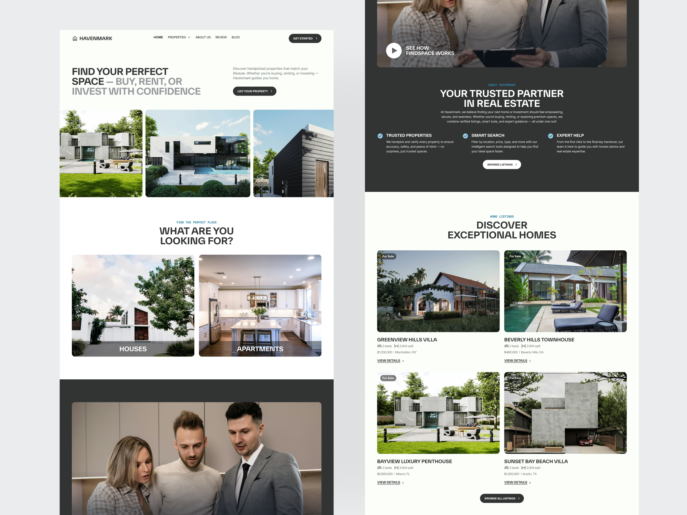 Example of Premium Website UI/UX Design