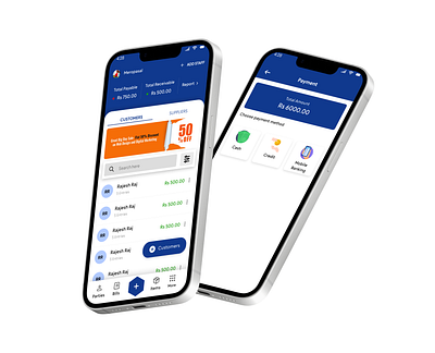Digital Book keeping for Retail shop UI design digital mobileapp retail ui uidesign ux uxdesign