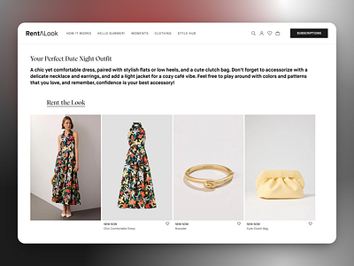 Fashion E-Commerce Website Design — Style Results & Suggestion branding button card design ecommercedesign graphic design illustration logo picture text ui ux uxdesign vector