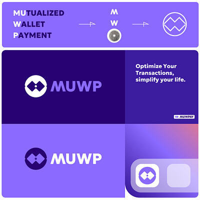 MUWP branding crypto logo logotype