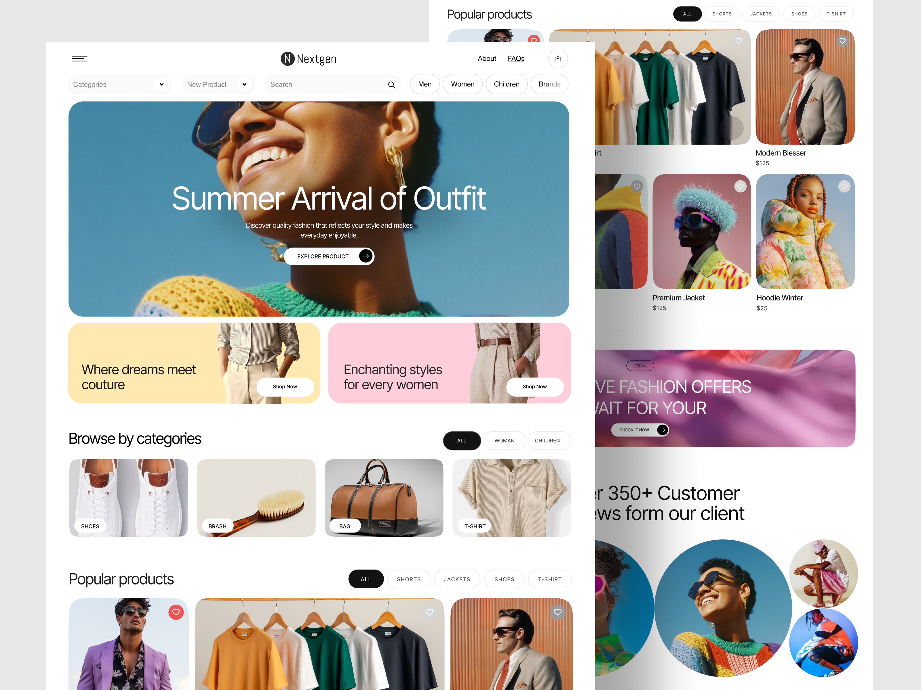 Example of Ecommerce Website Design