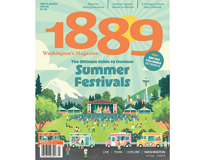 Summer Vibes X Drew Bardana cover design festival fun graphic design magazine music outdoors